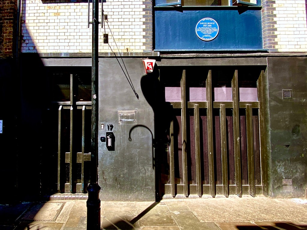 David Bowie blue plaque, Soho